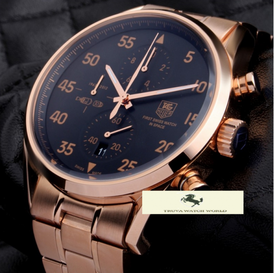 HK1187 TAG HEUER GRAND CARRERA SPACEX ROSE GOLD